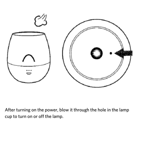 OPPLE Smart Candel Night Lamp Air Blow Puff Sound Sensor Swi - Image 3
